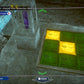 In-game screenshot of escape room puzzle with yellow and green tiles